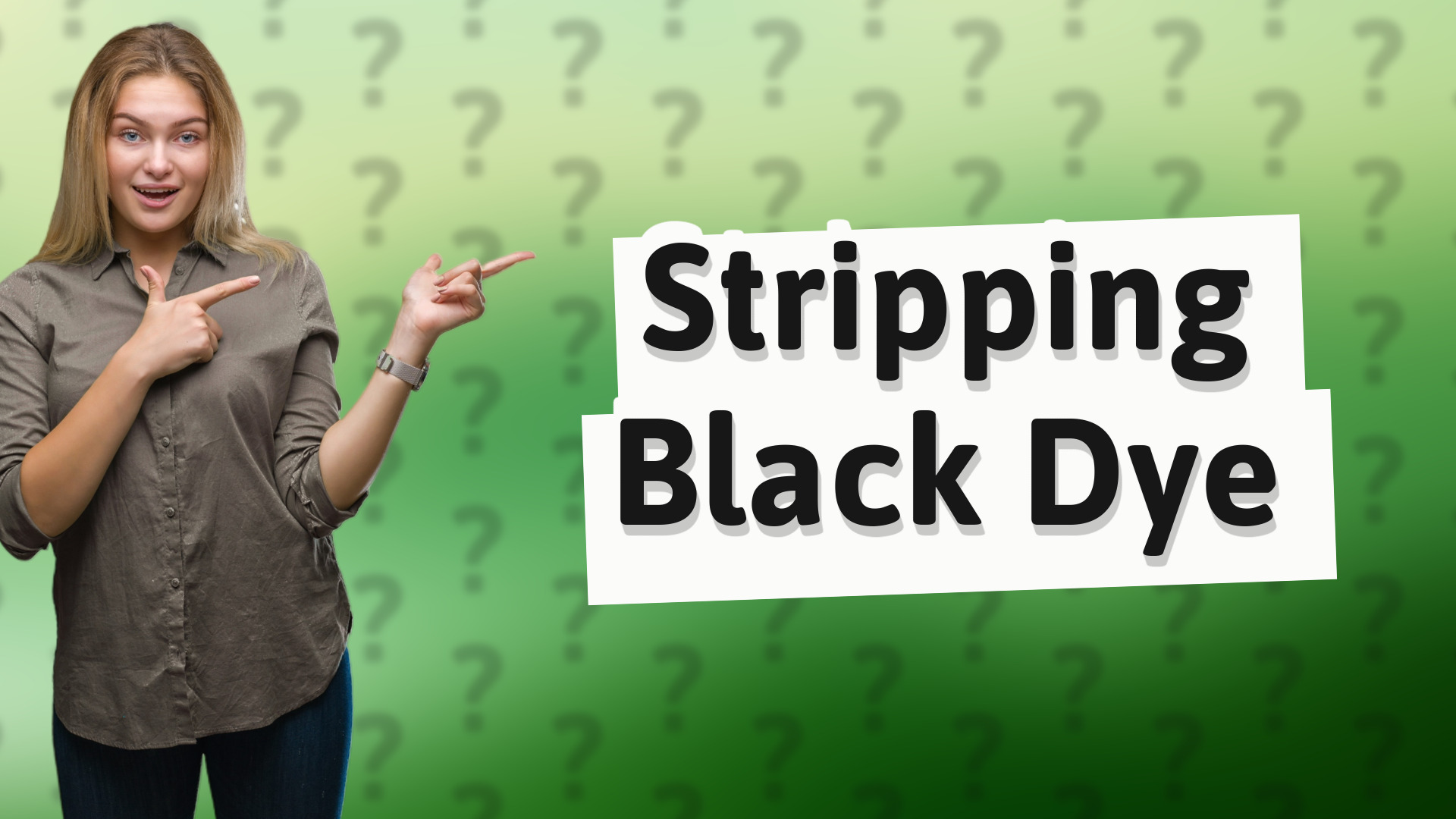 Stripping Black Dye