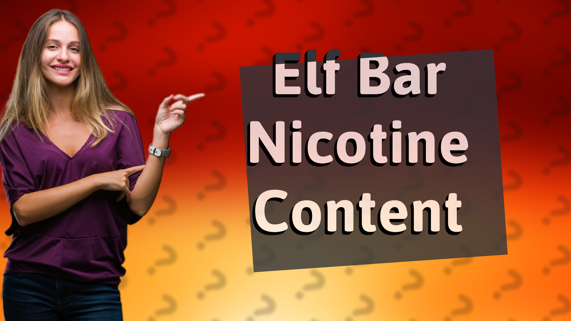 Elf Bar Nicotine Content