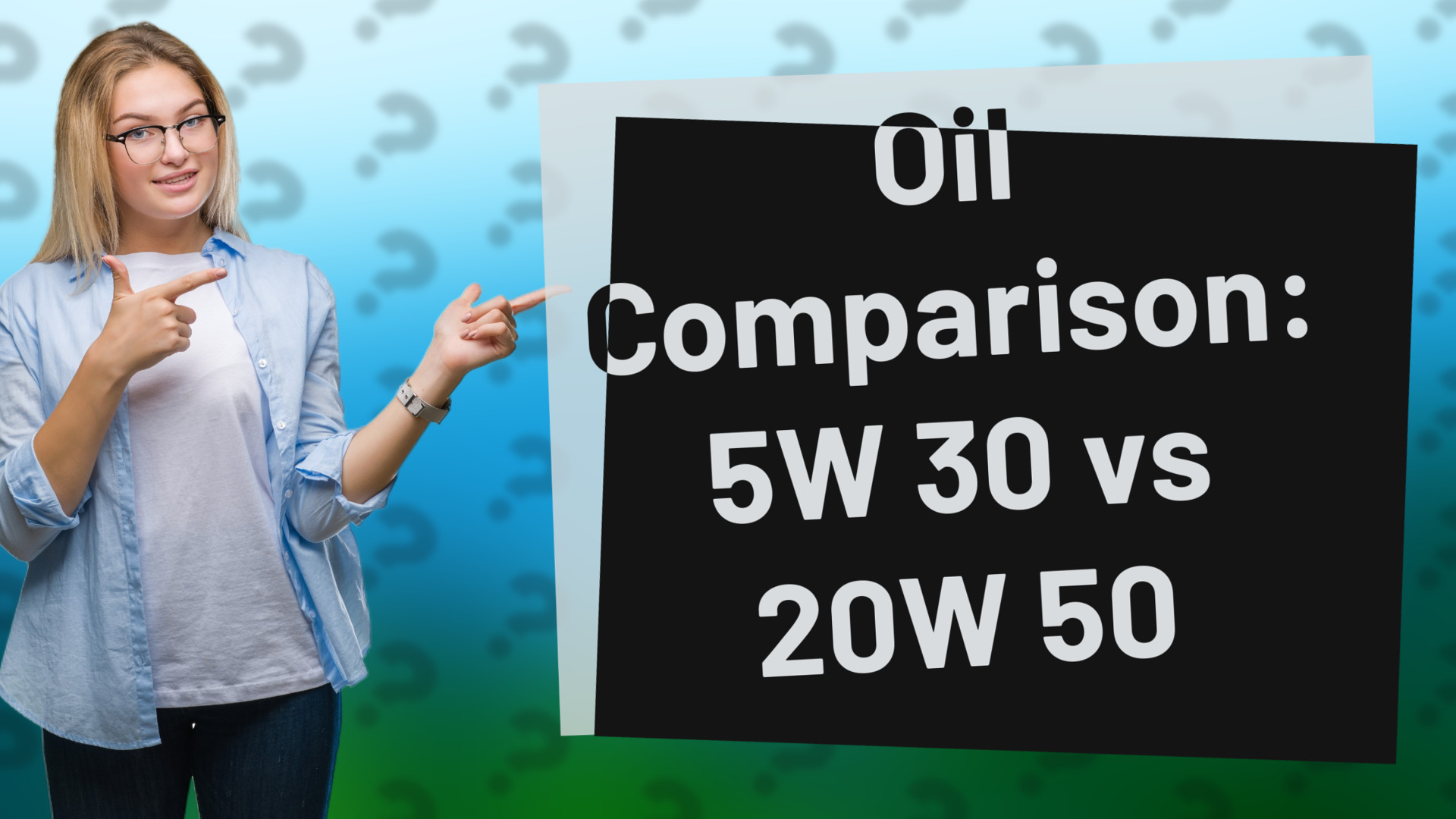 Oil Comparison: 5W 30 vs 20W 50
