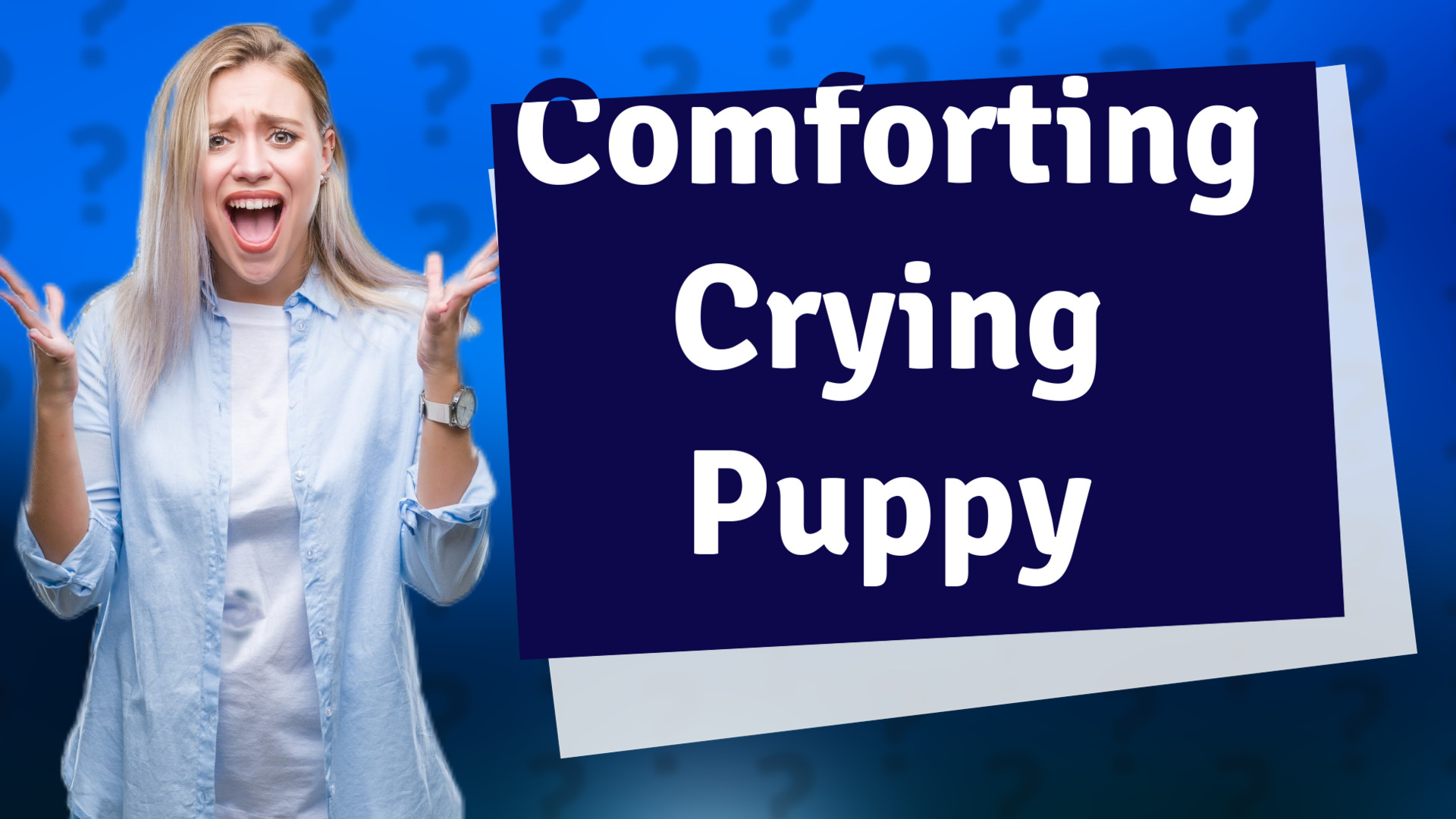 Comforting Crying Puppy