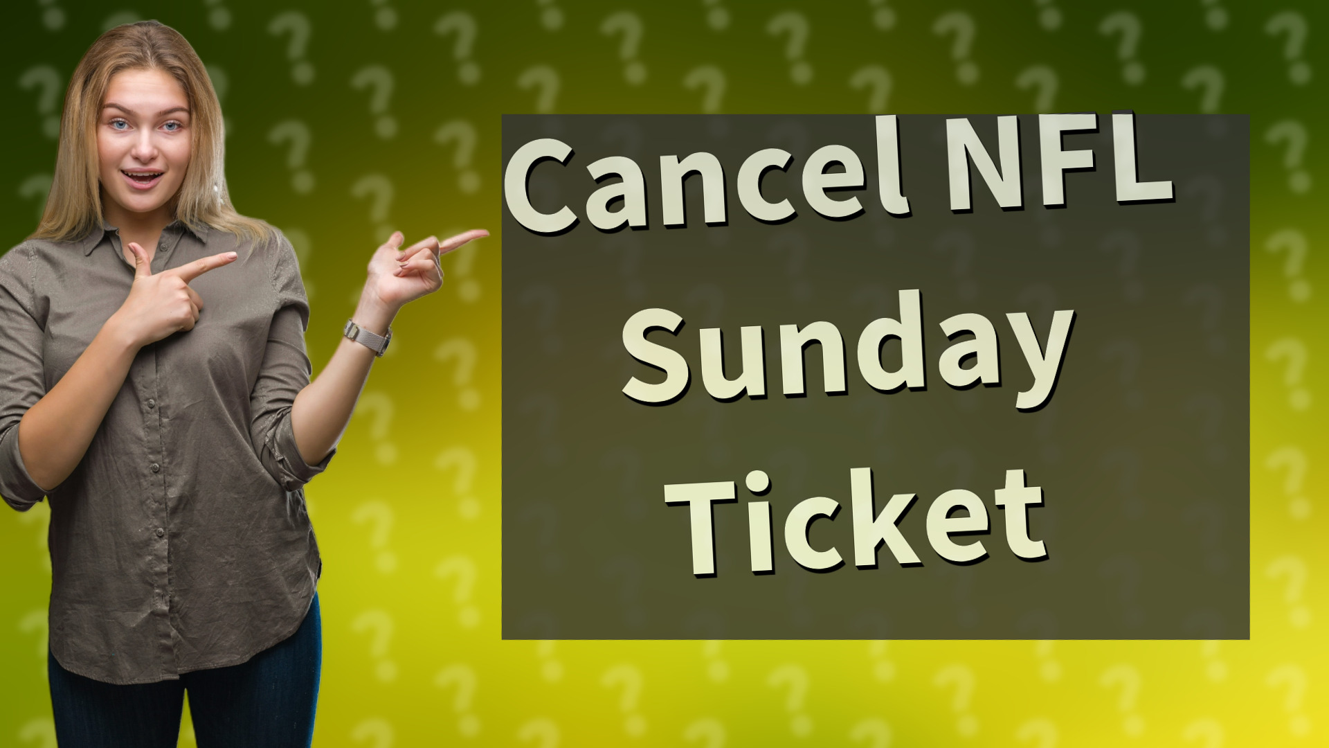 Cancel NFL Sunday Ticket