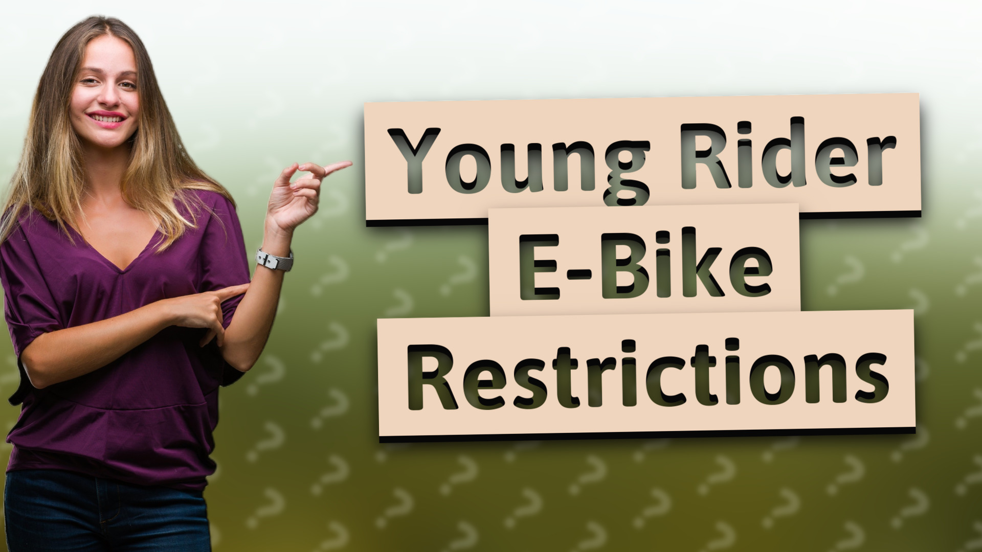 Young Rider E-Bike Restrictions