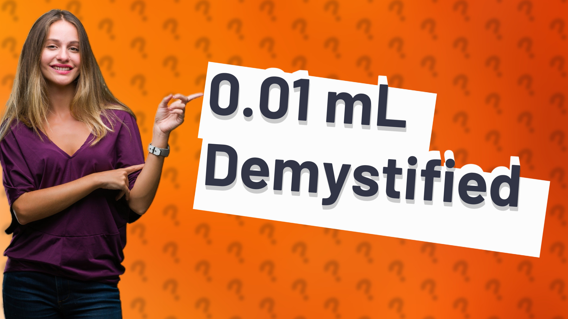 0.01 mL Demystified