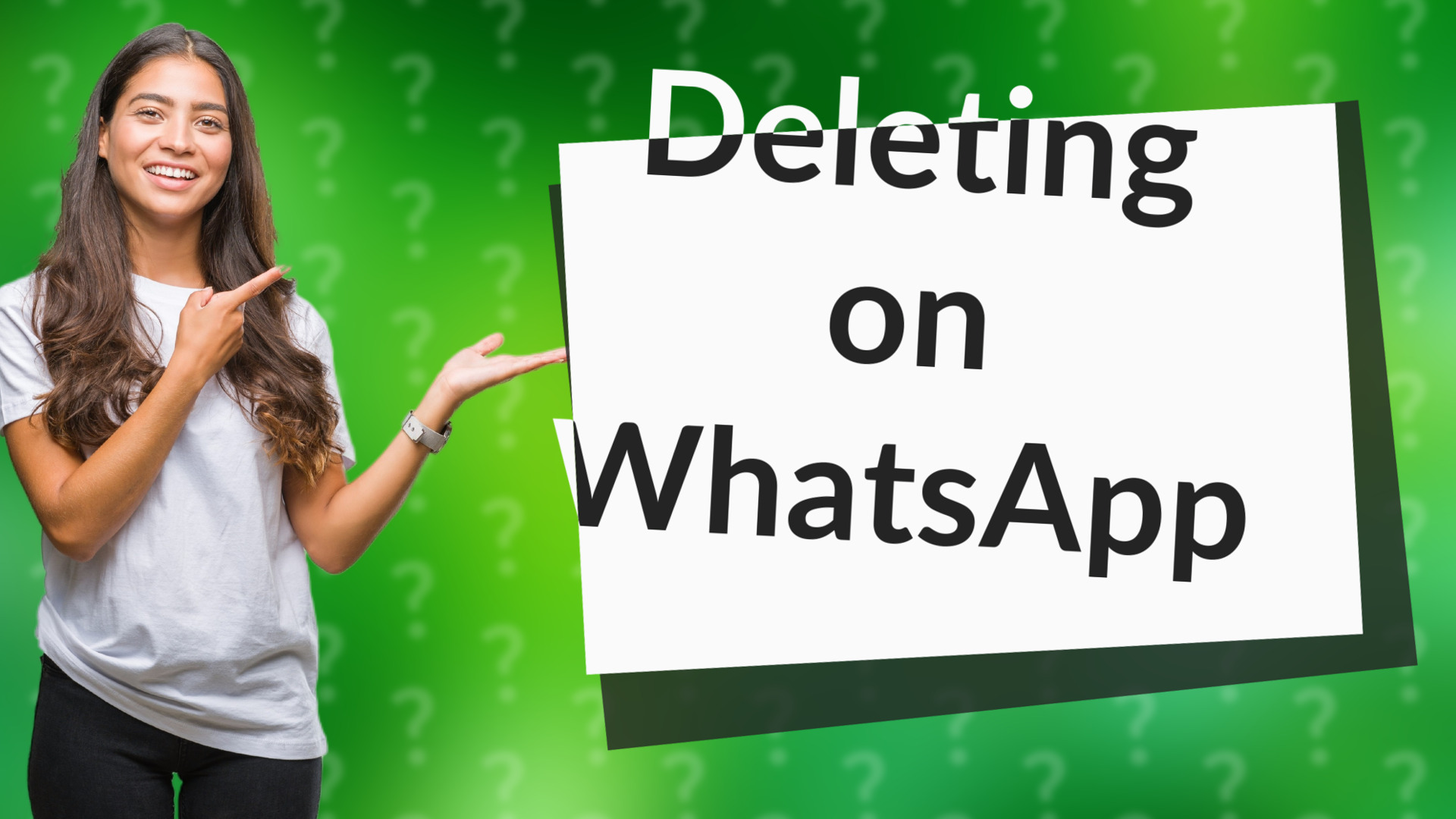 Deleting on WhatsApp
