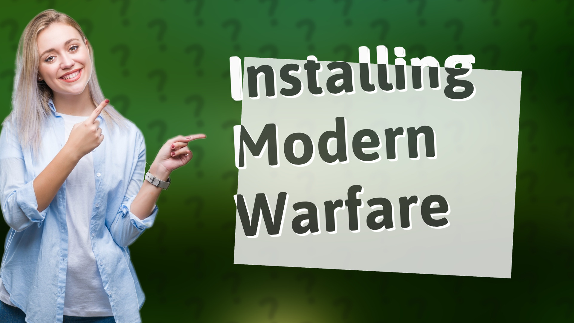 Installing Modern Warfare