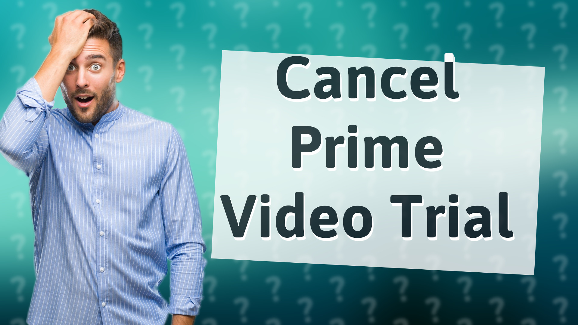 Cancel Prime Video Trial