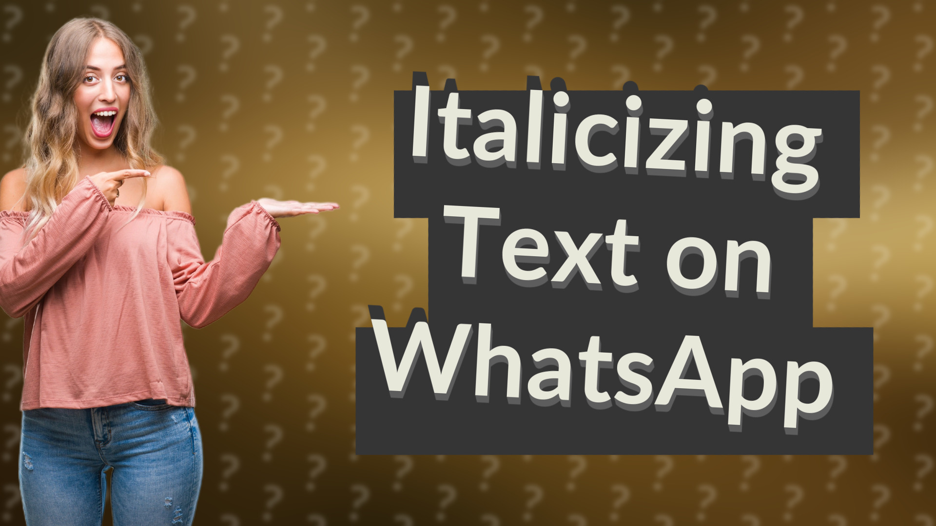 Italicizing Text on WhatsApp