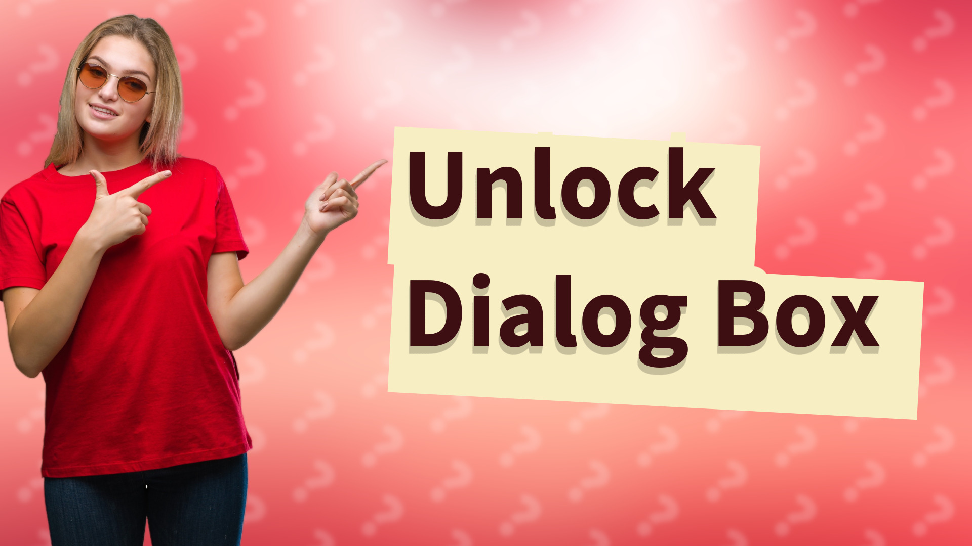 Unlock Dialog Box