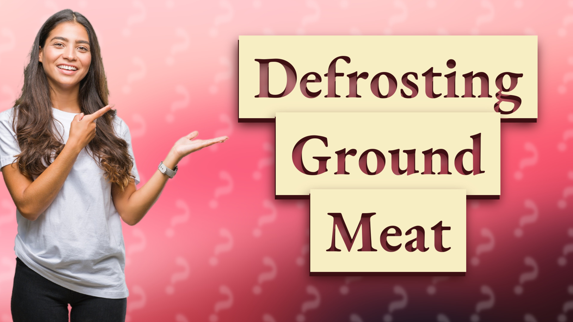 Defrosting Ground Meat