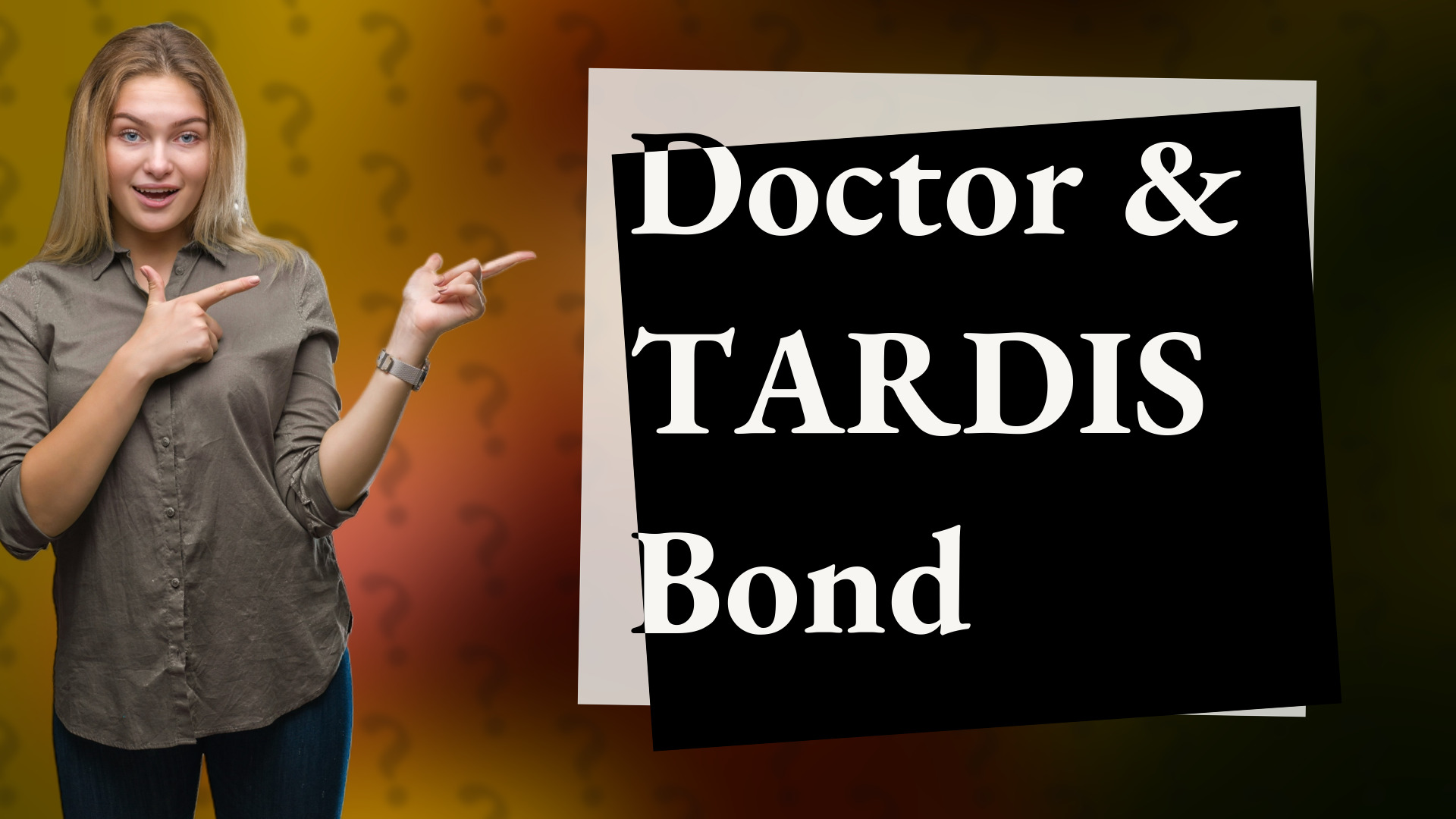 Doctor & TARDIS Bond