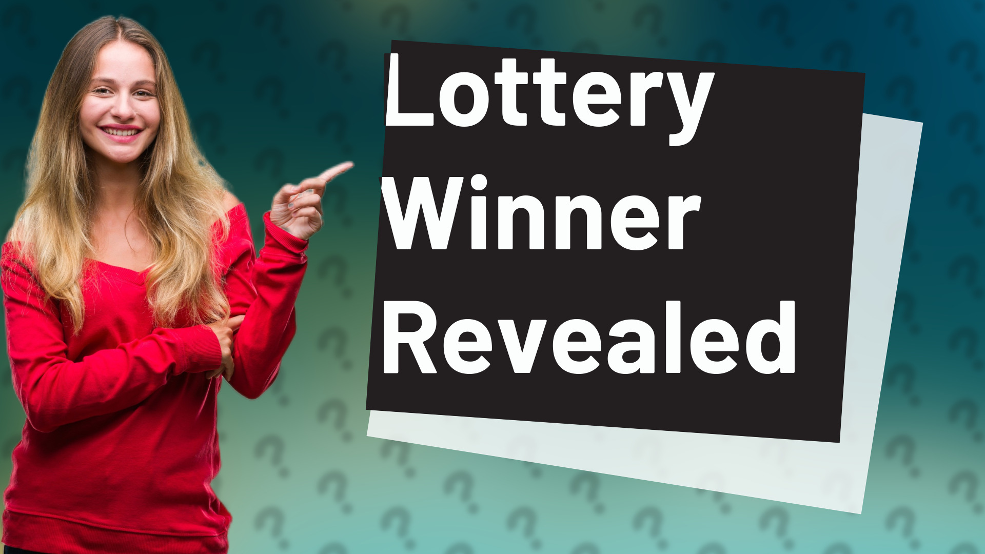 Lottery Winner Revealed