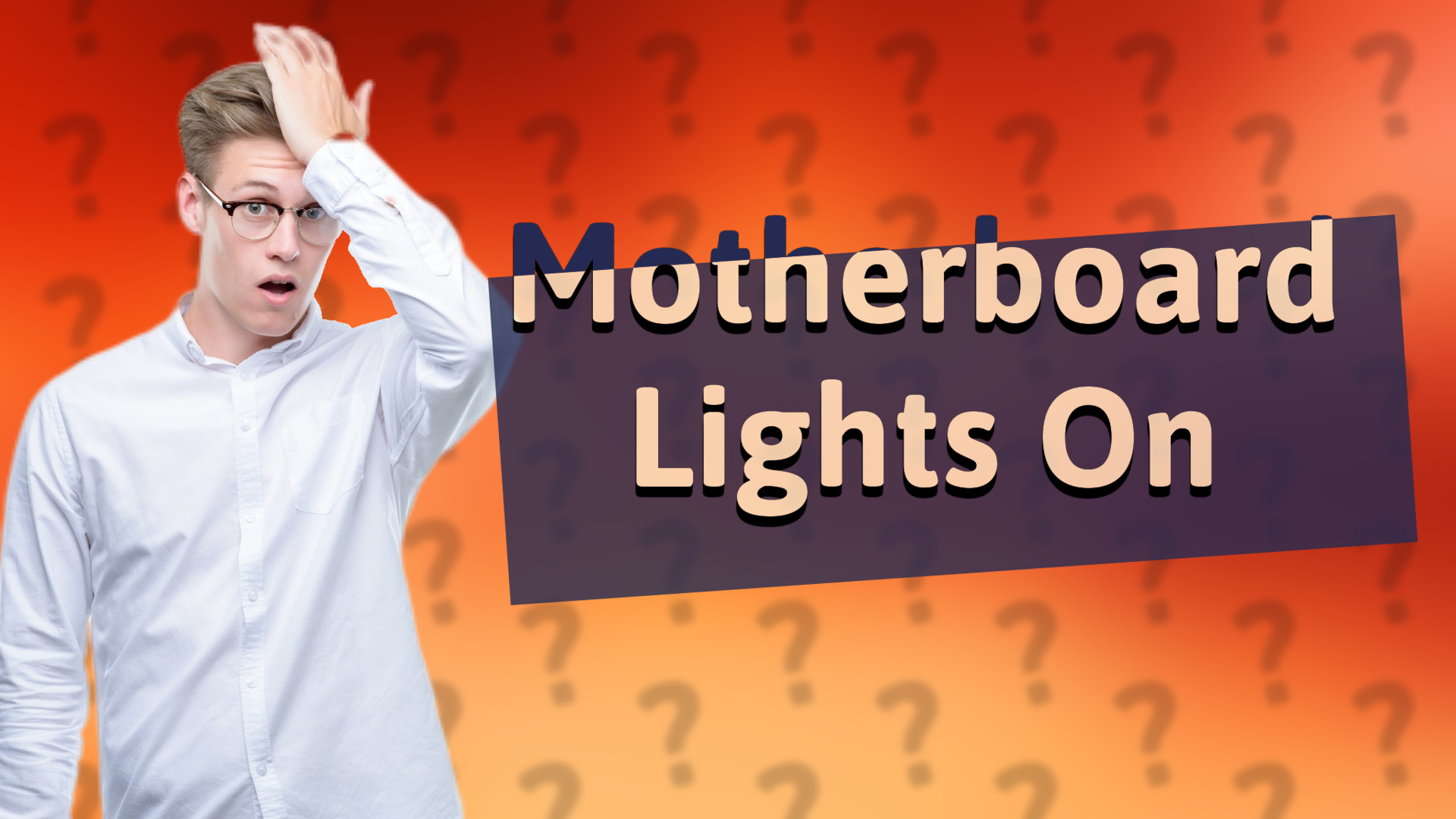 Motherboard Lights On
