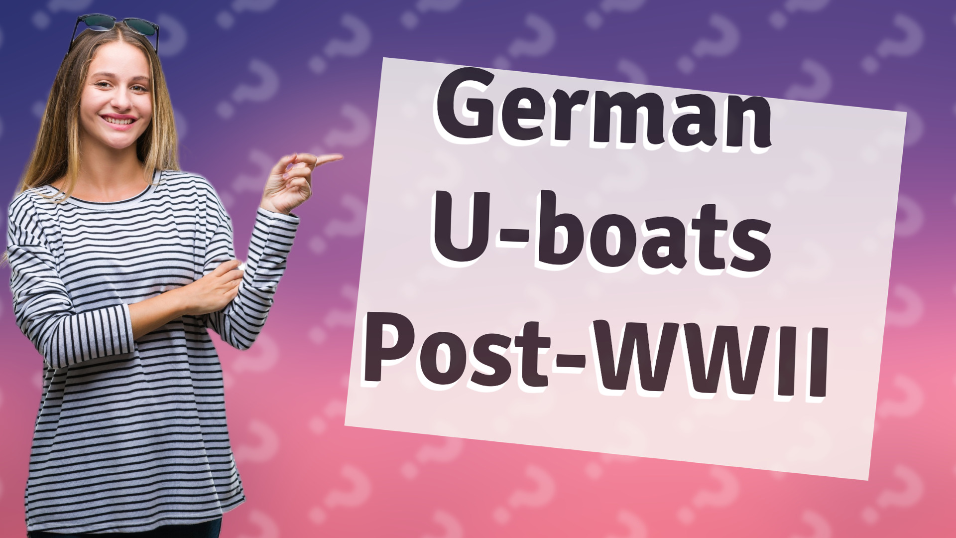German U-boats Post-WWII