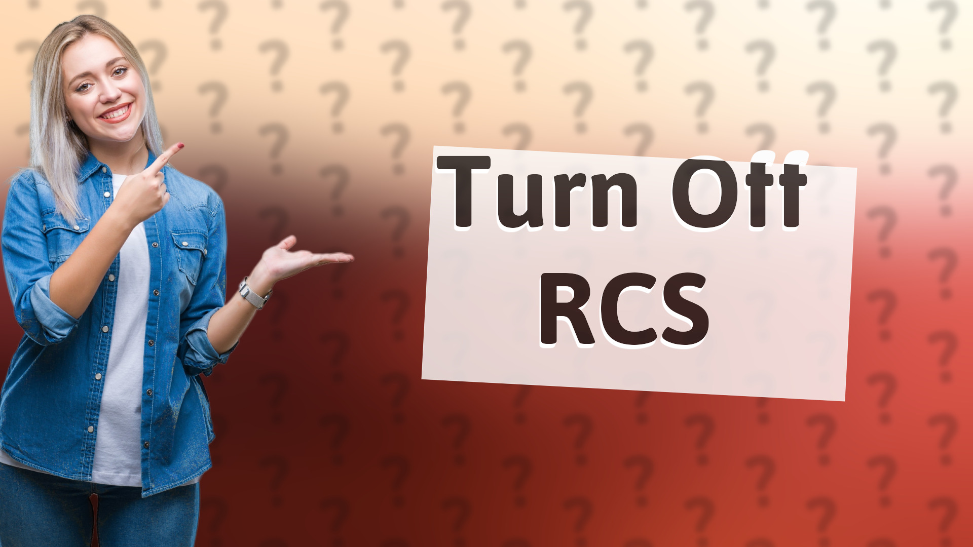 Turn Off RCS
