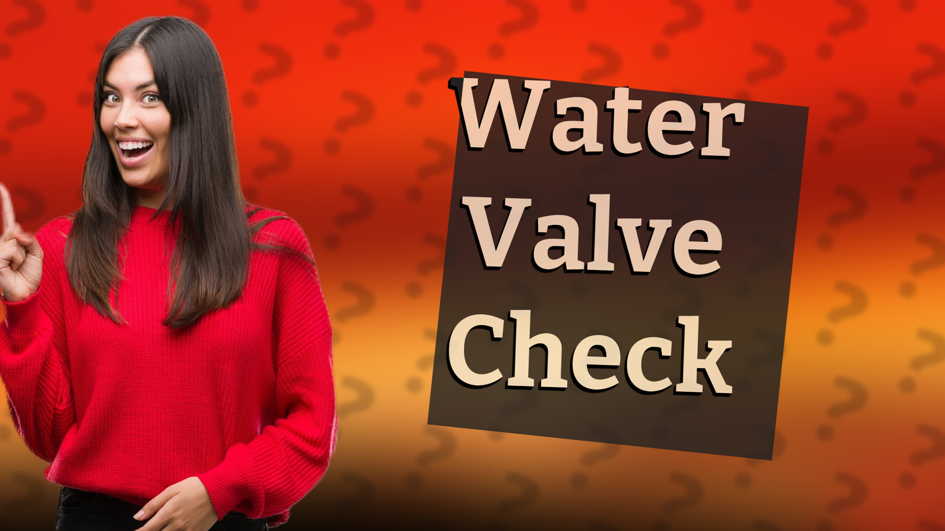 Water Valve Check