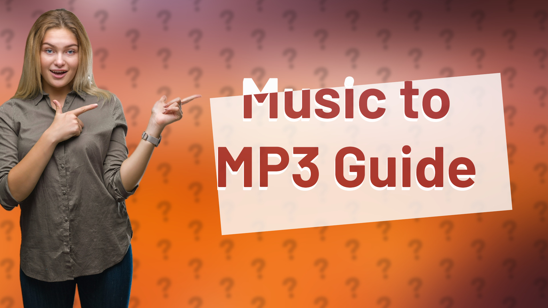 Music to MP3 Guide