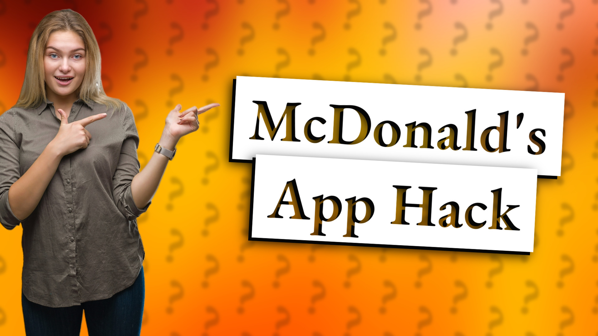 McDonald's App Hack