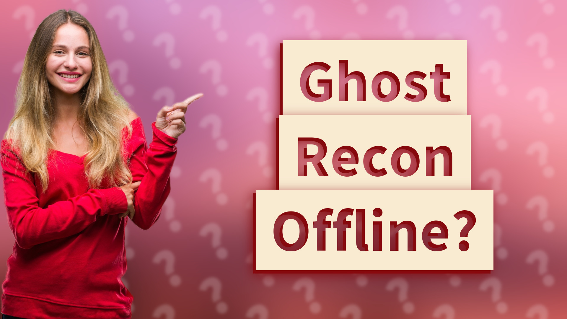 Ghost Recon Offline?