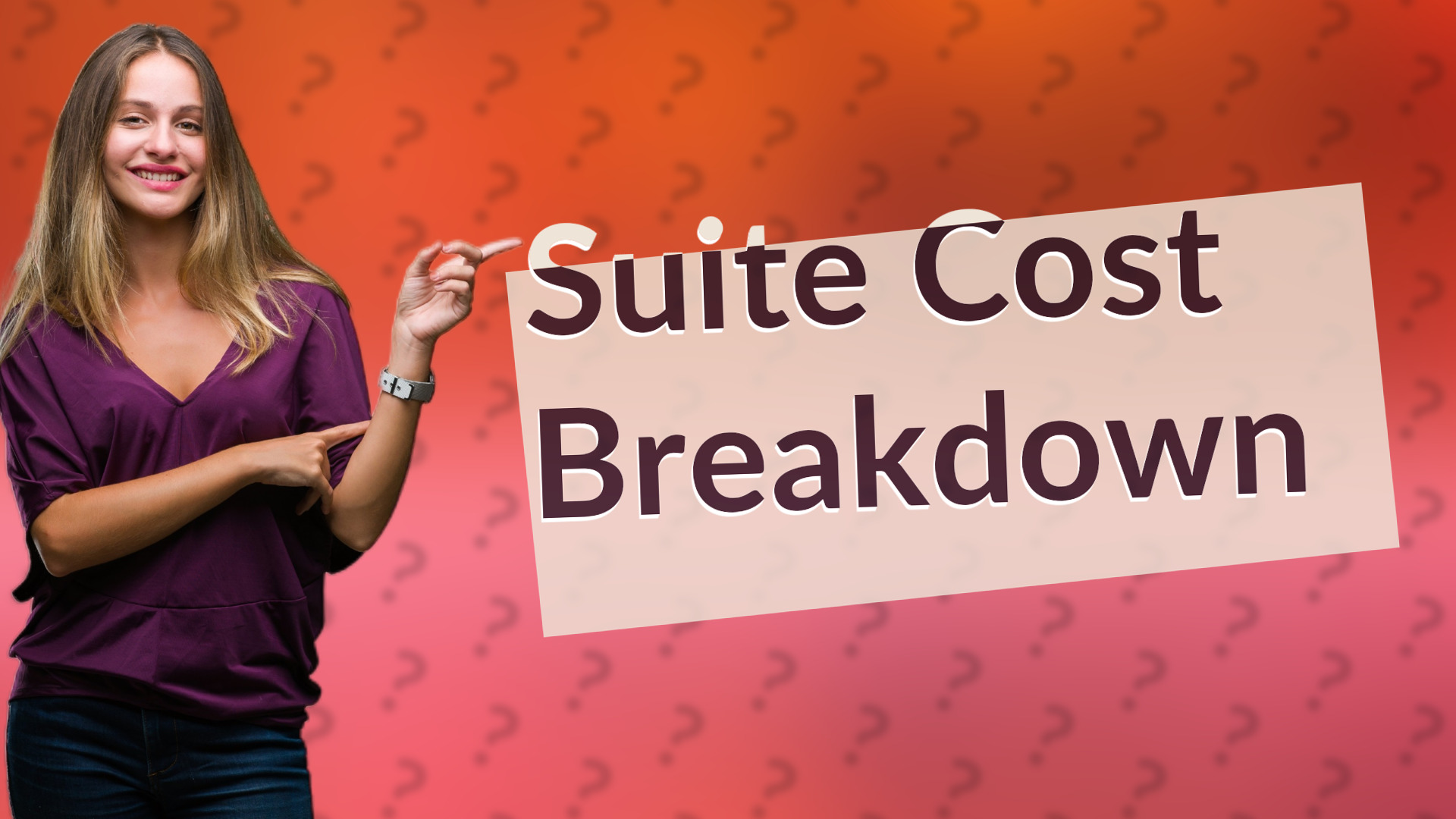 Suite Cost Breakdown