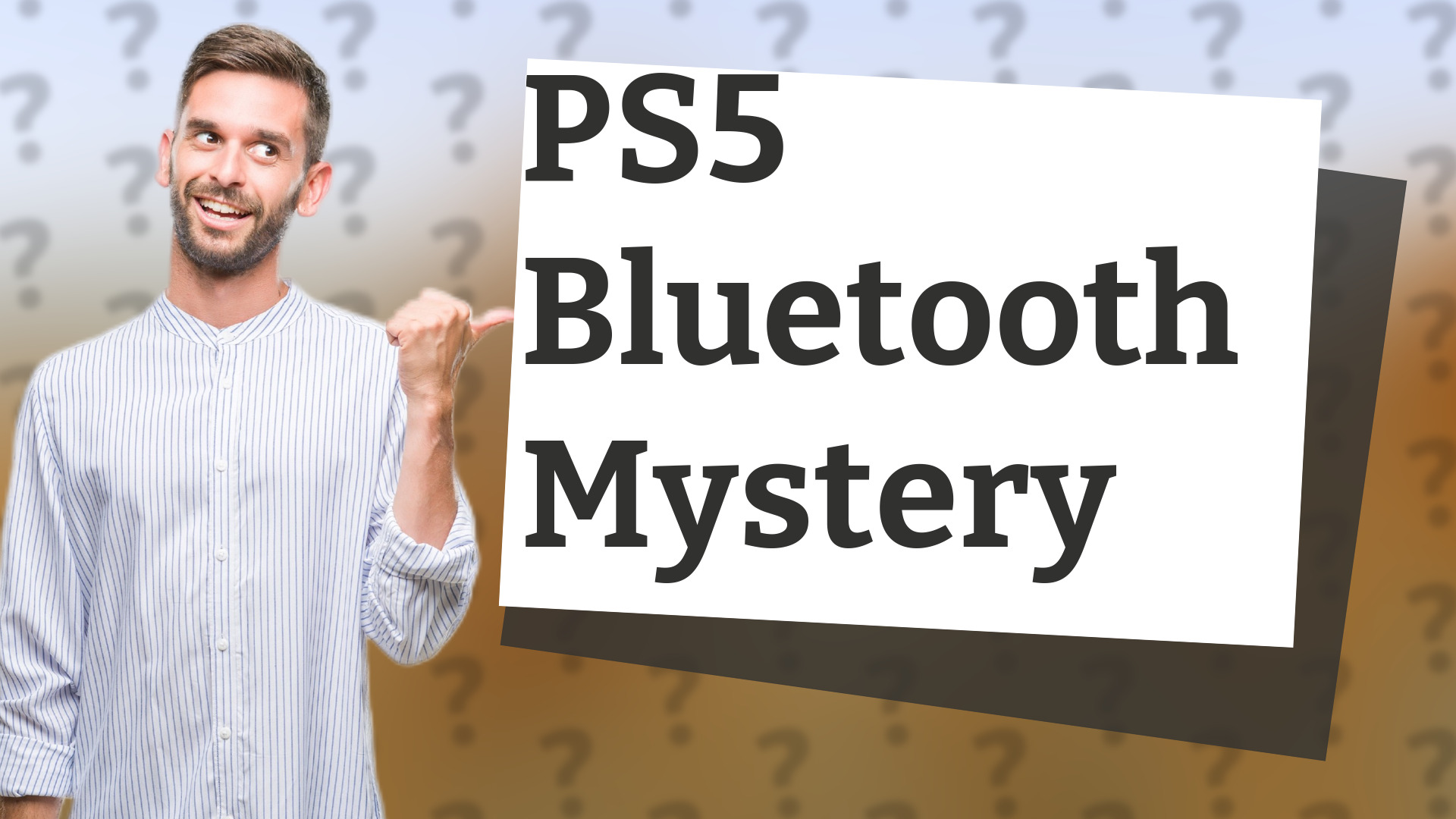 PS5 Bluetooth Mystery