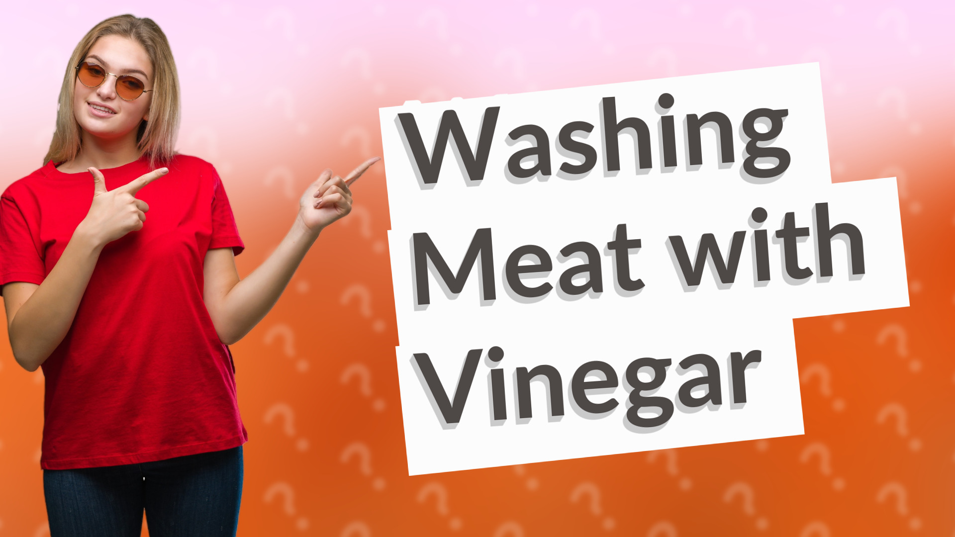Washing Meat with Vinegar