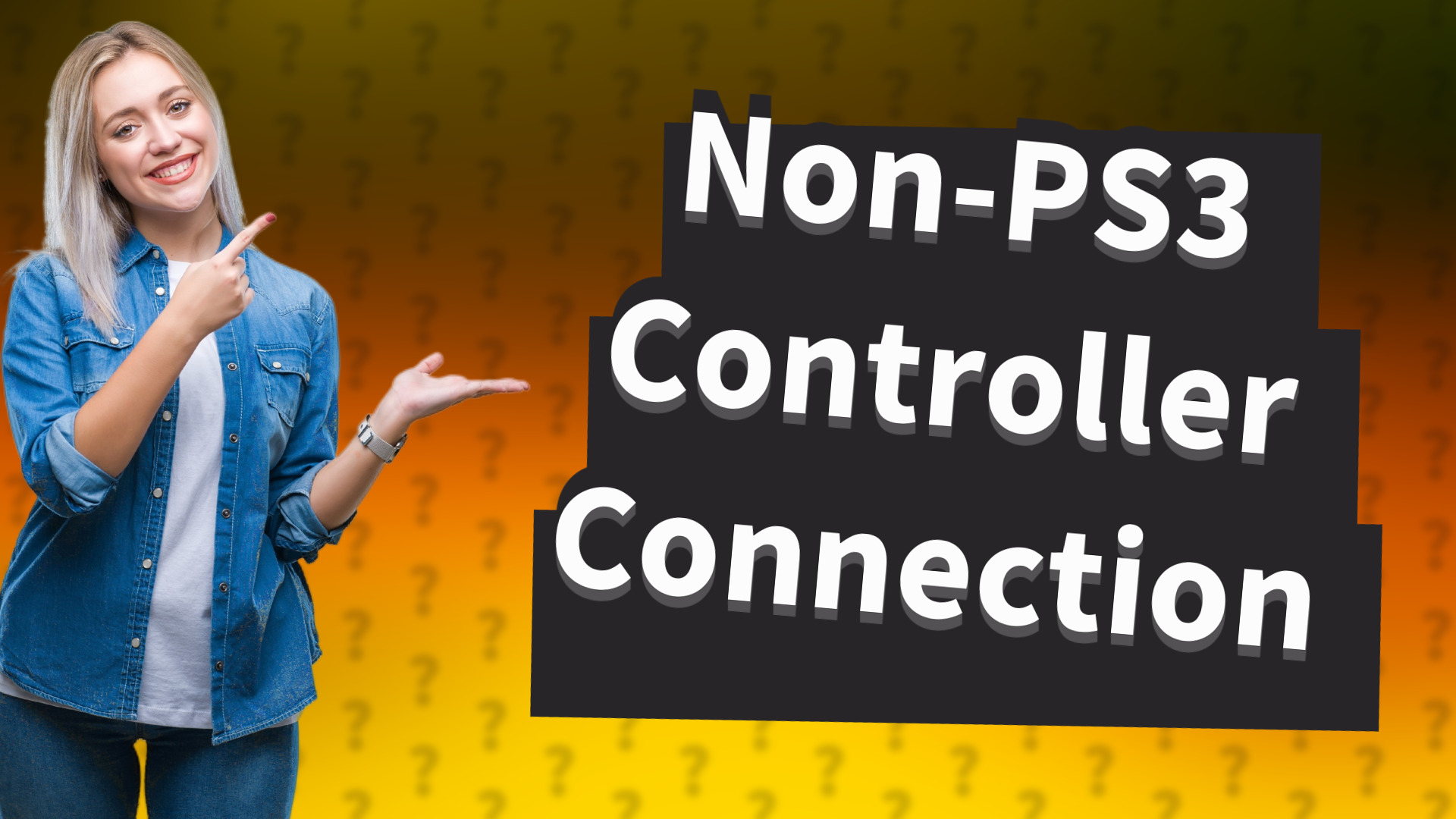 Non-PS3 Controller Connection