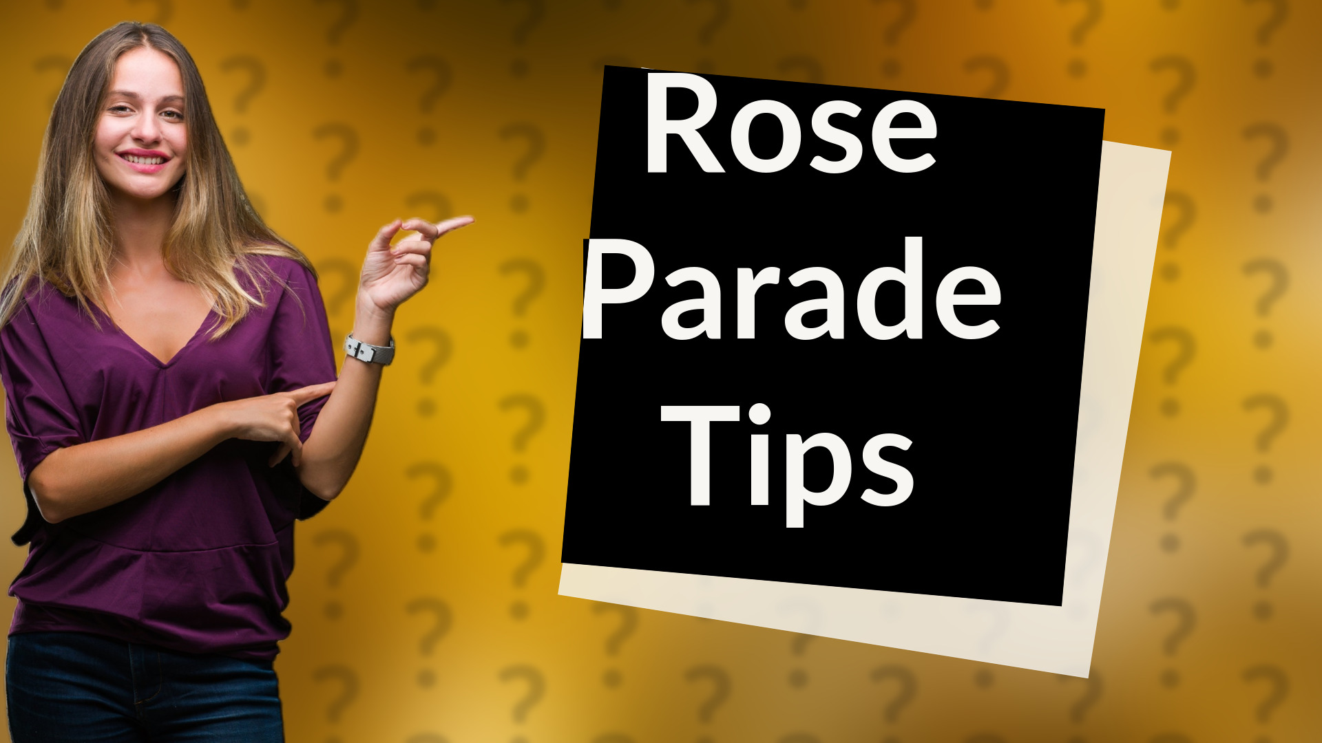 Rose Parade Tips
