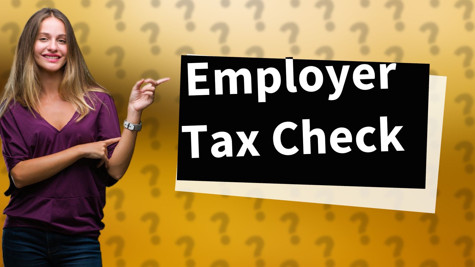 Employer Tax Check