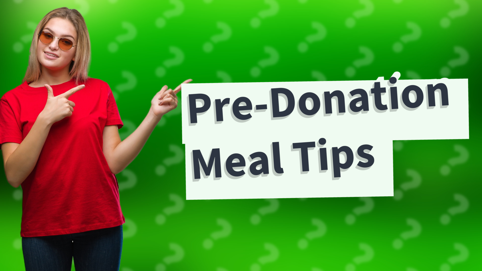 Pre-Donation Meal Tips