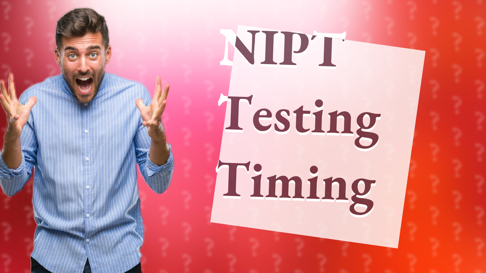 NIPT Testing Timing
