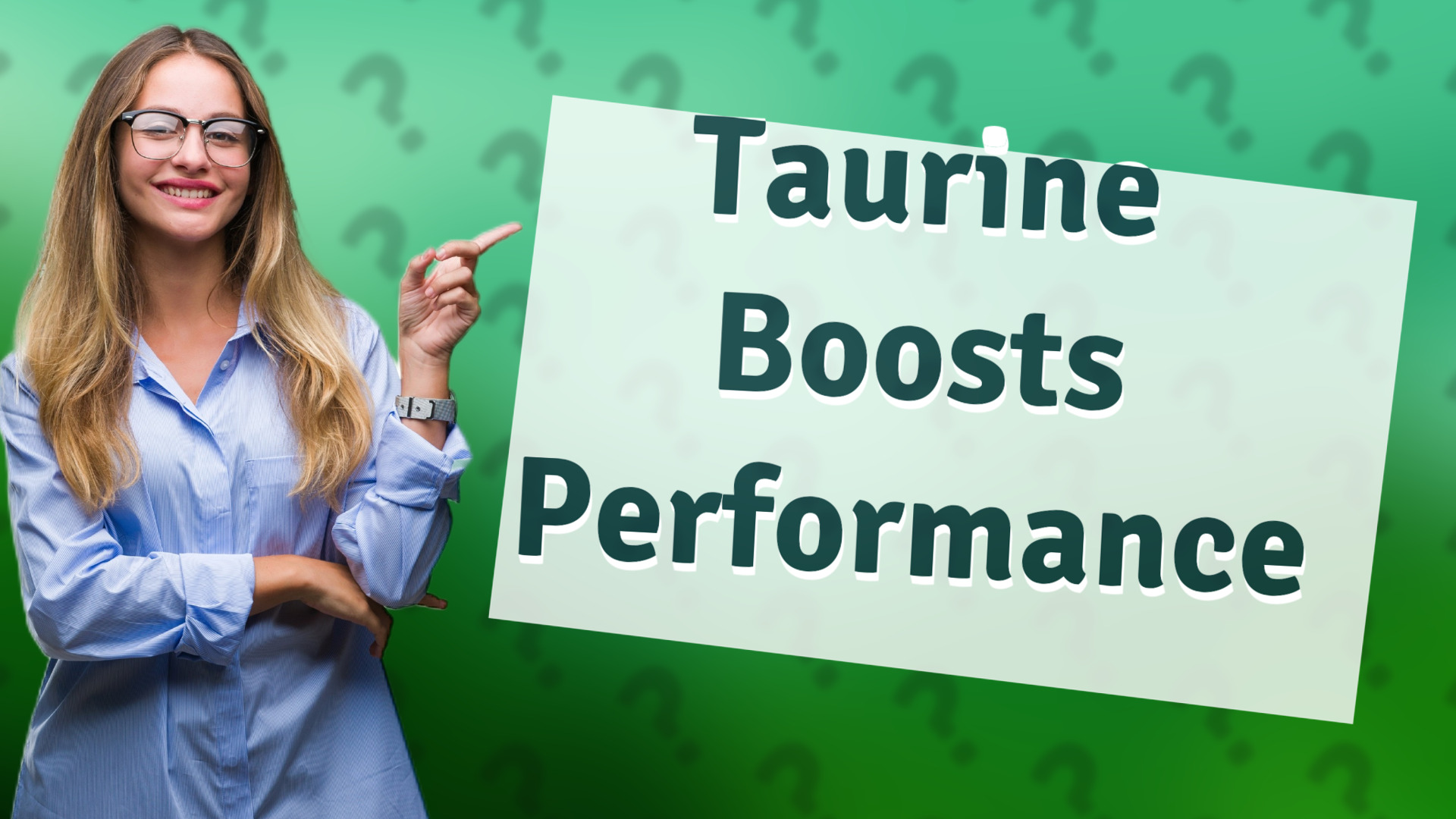 Taurine Boosts Performance
