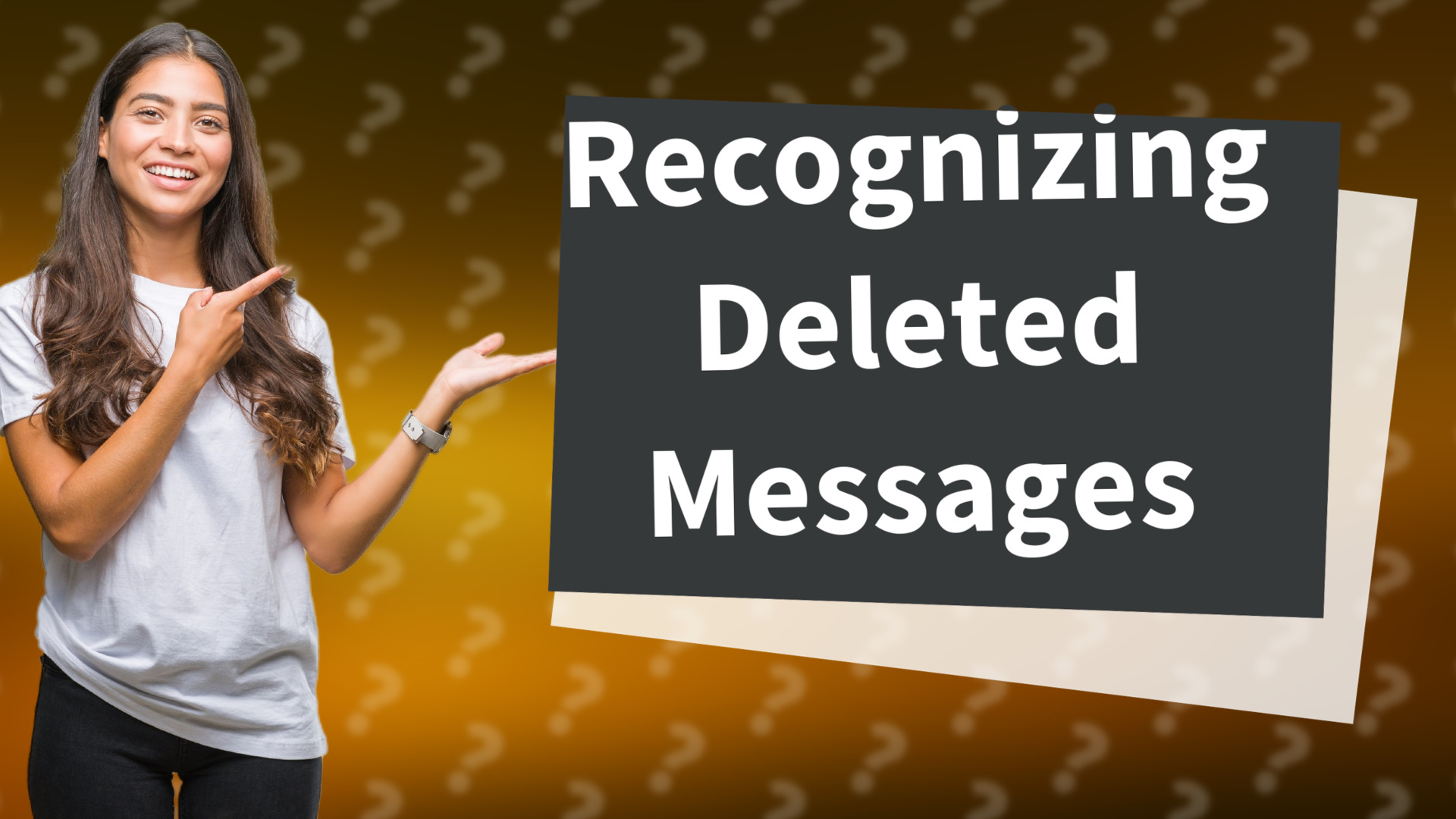 Recognizing Deleted Messages