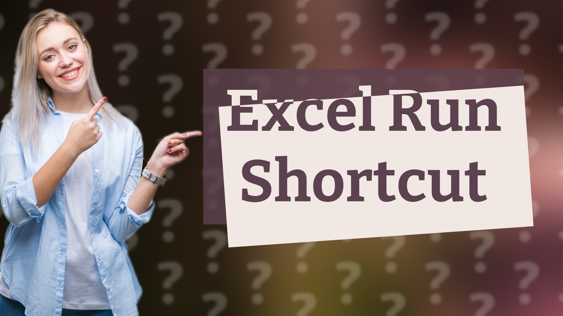 Excel Run Shortcut