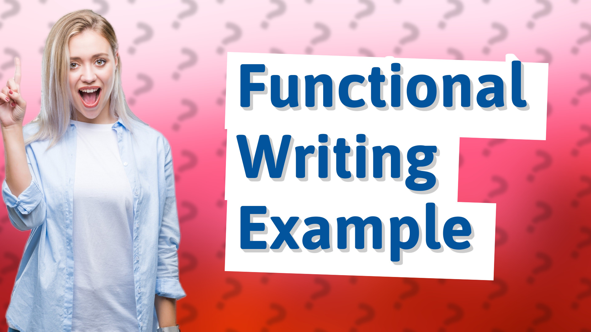 Functional Writing Example