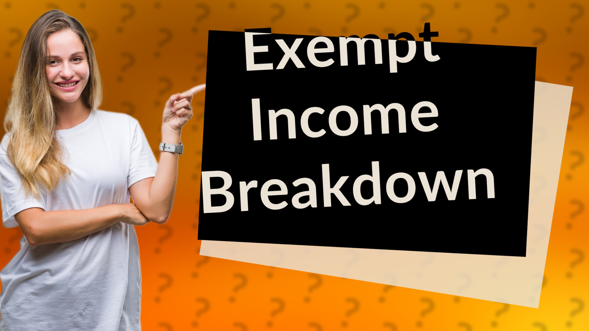 Exempt Income Breakdown