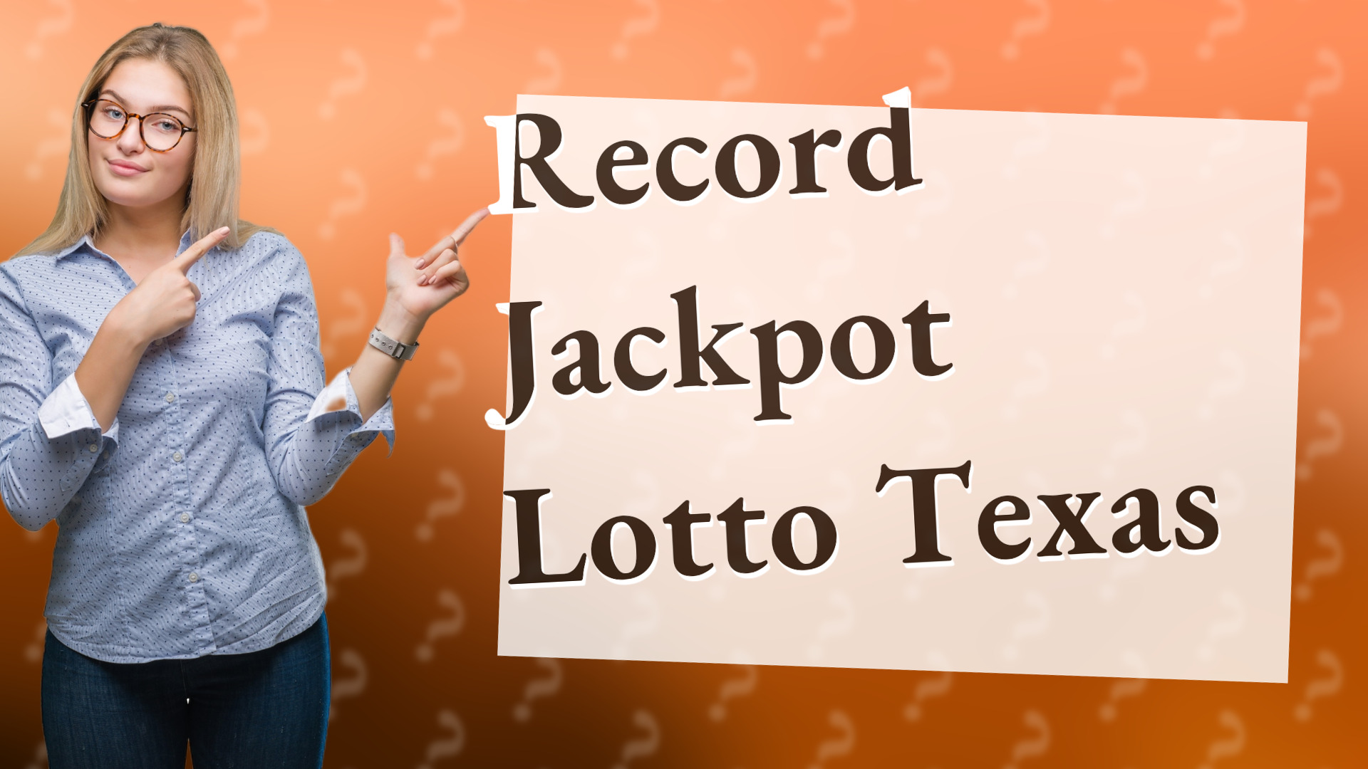 Record Jackpot Lotto Texas