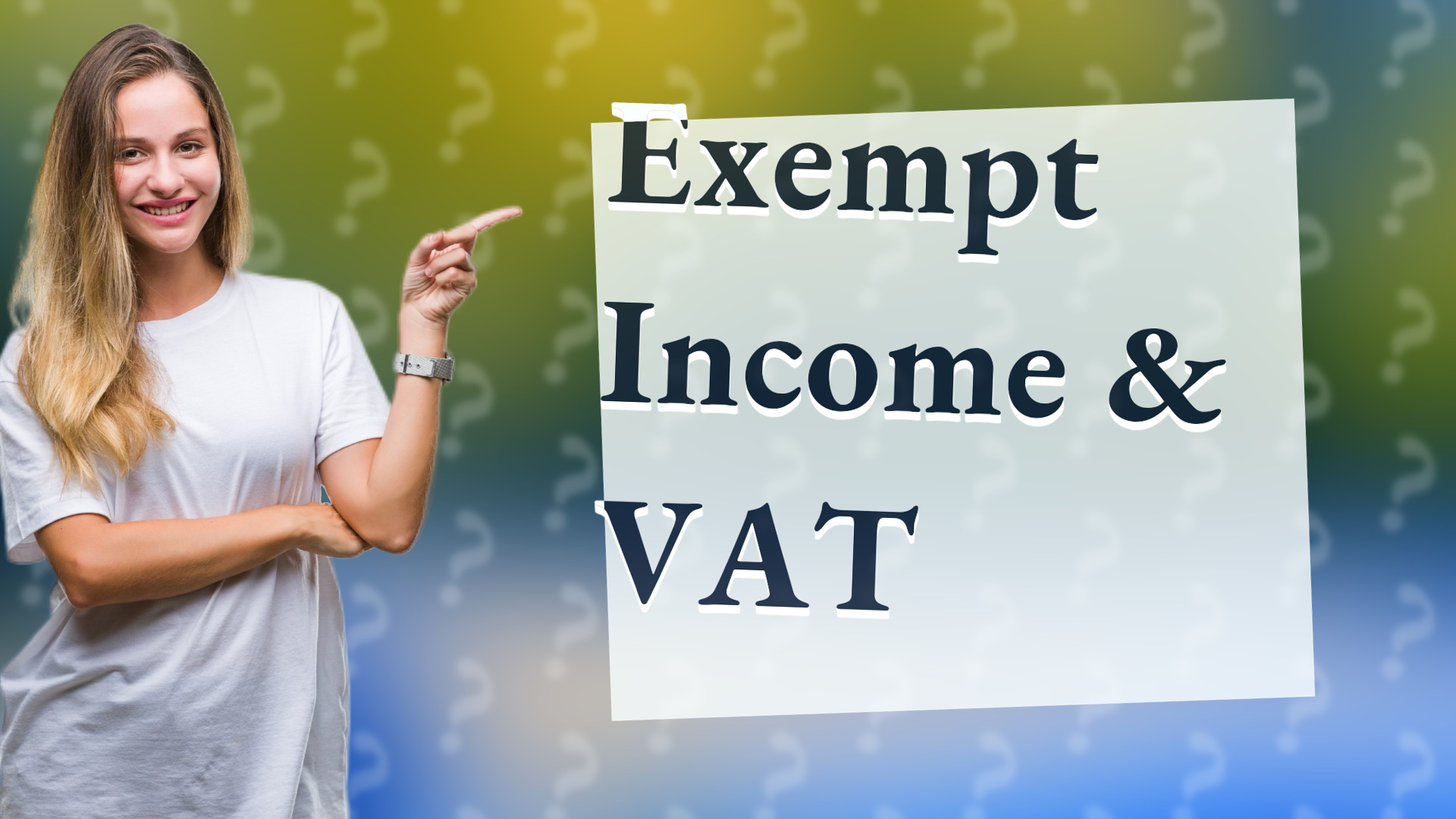 Exempt Income & VAT