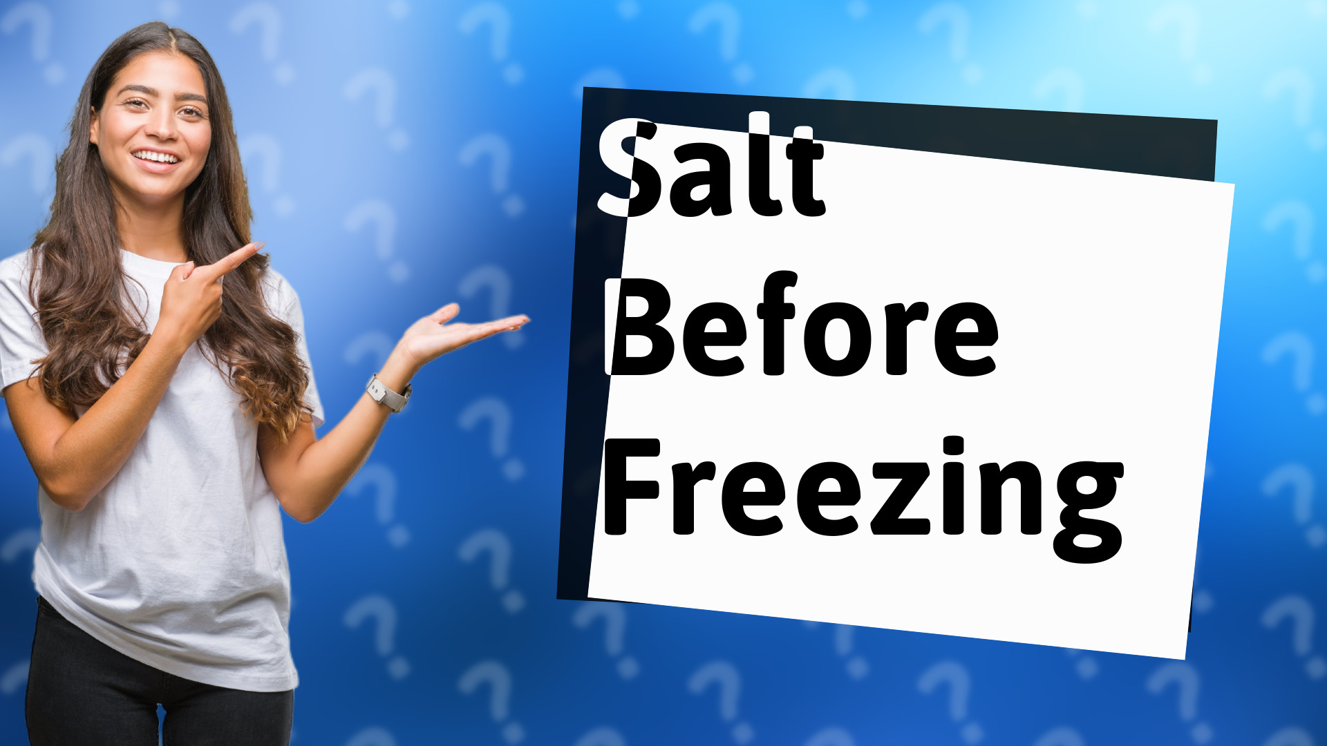 Salt Before Freezing