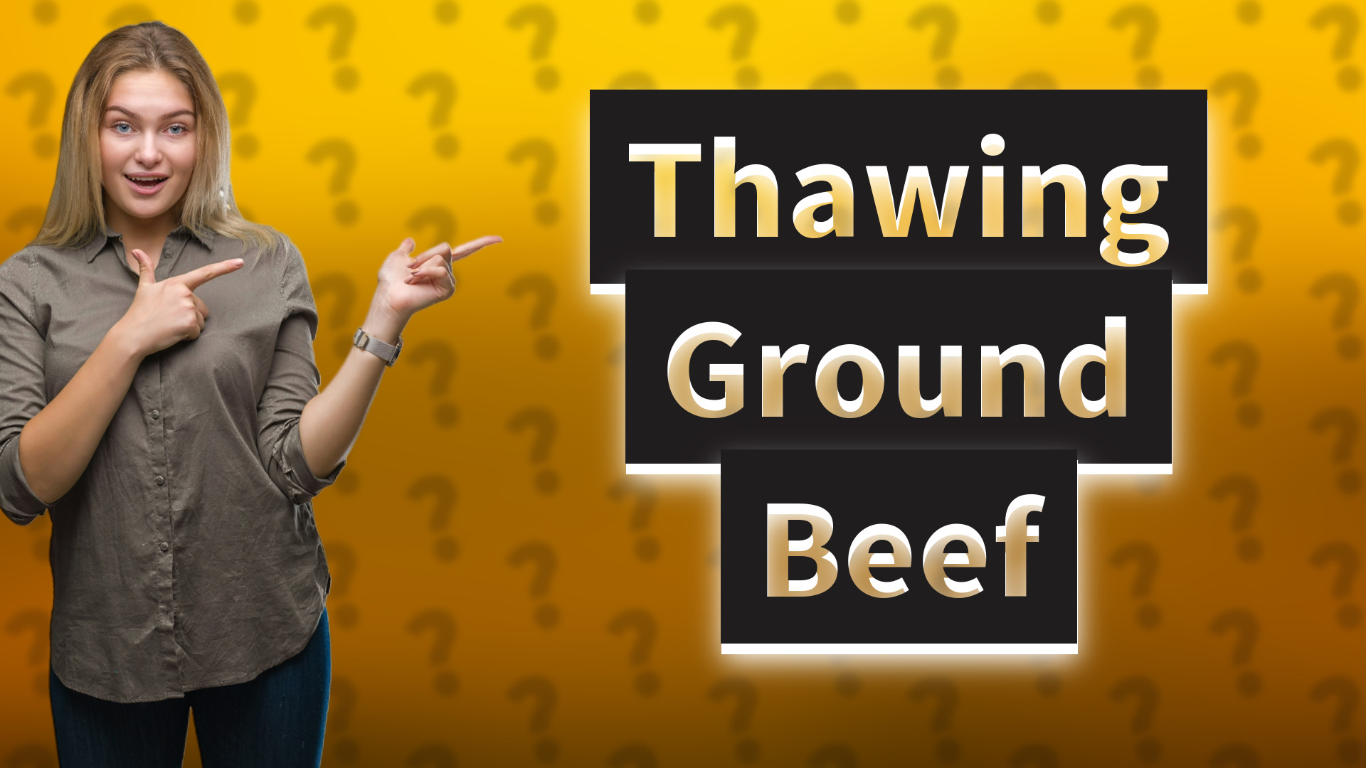 Thawing Ground Beef