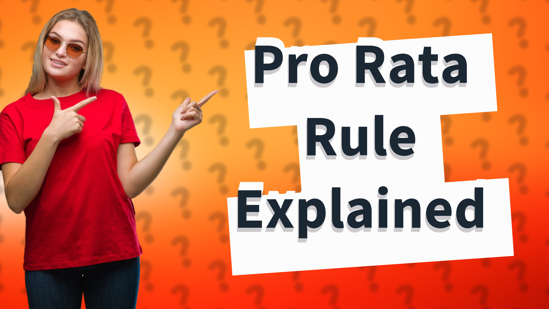 Pro Rata Rule Explained