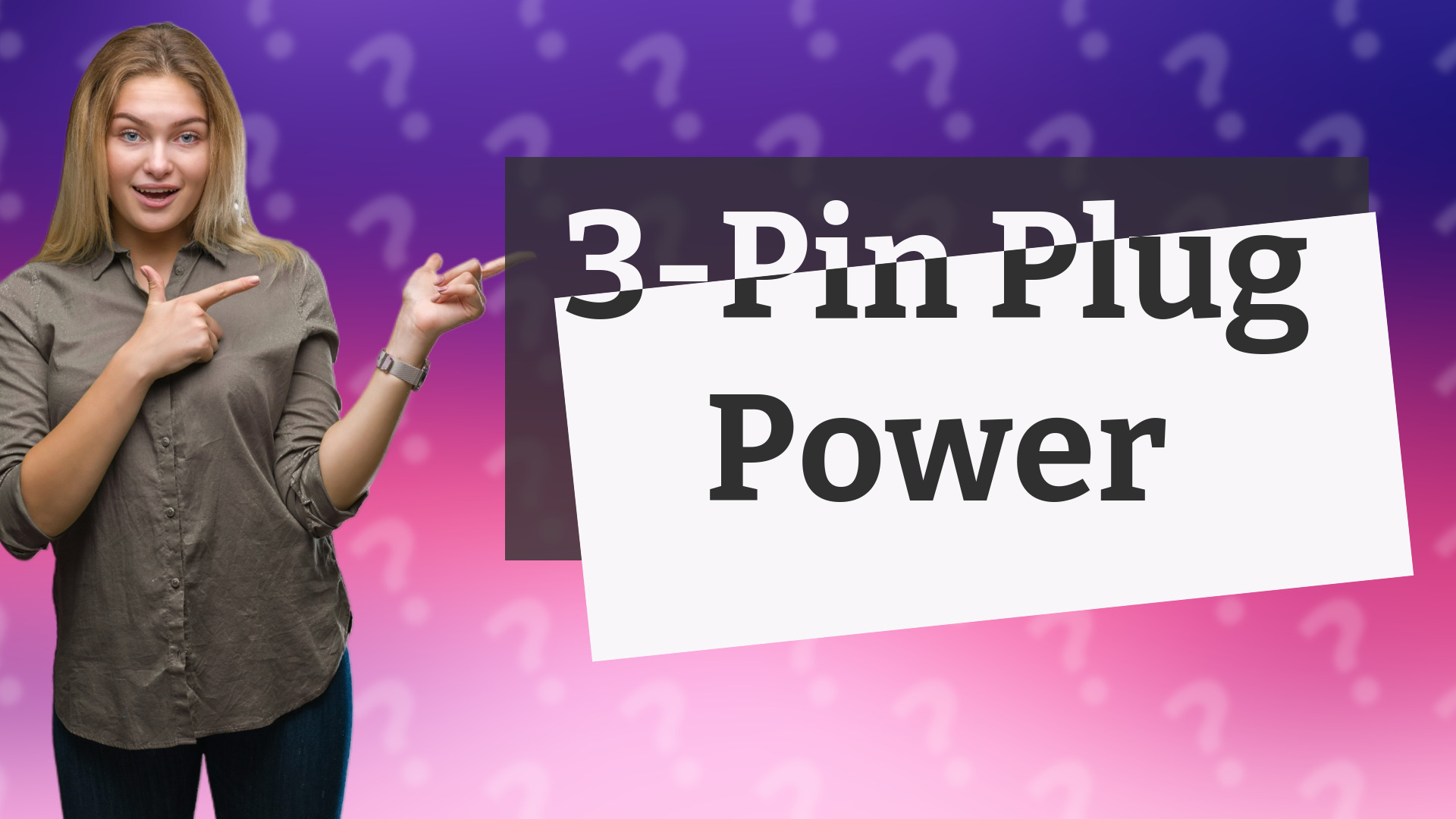 3-Pin Plug Power