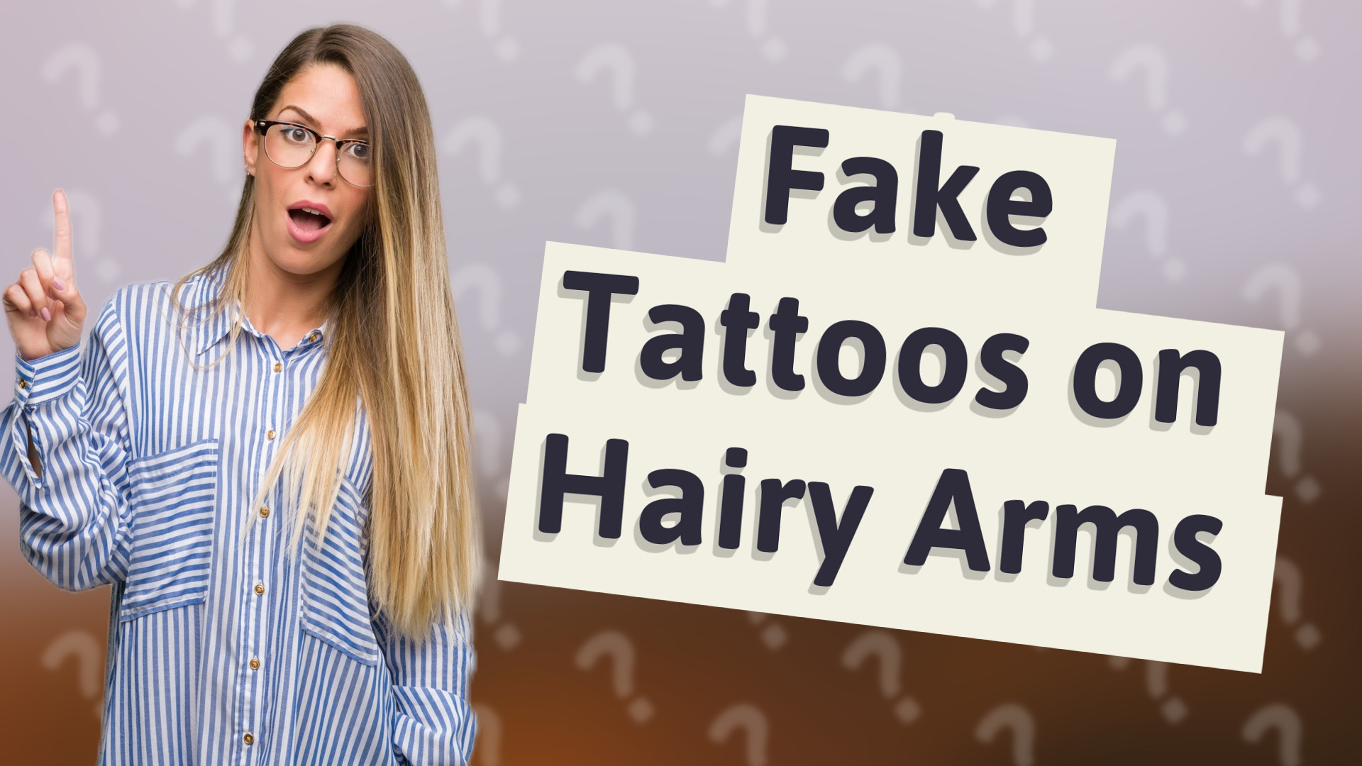 Fake Tattoos on Hairy Arms
