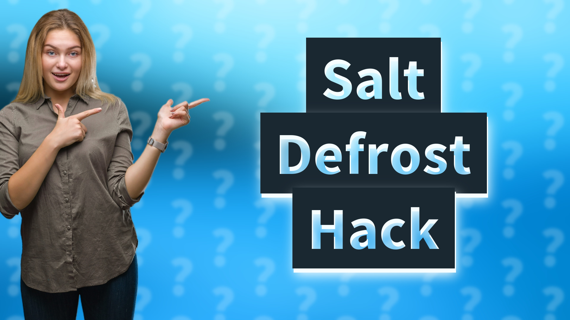 Salt Defrost Hack
