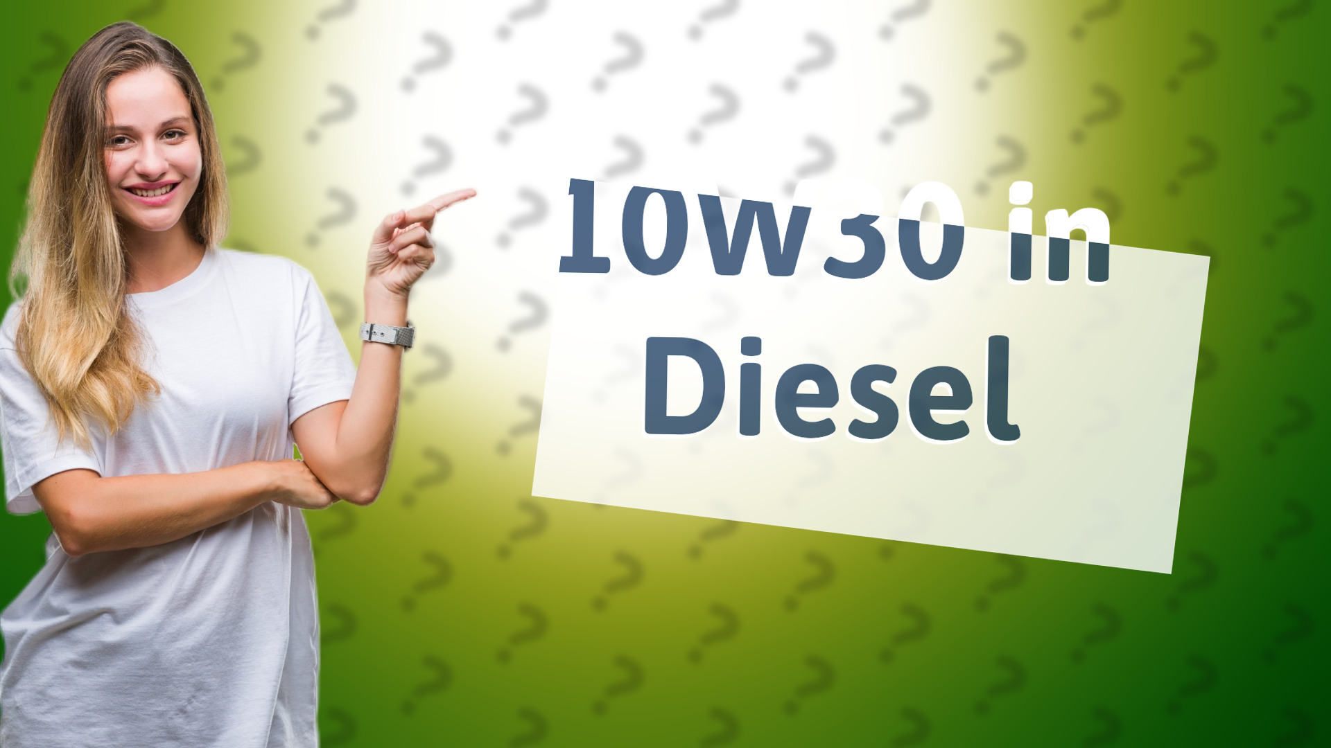 10W30 in Diesel
