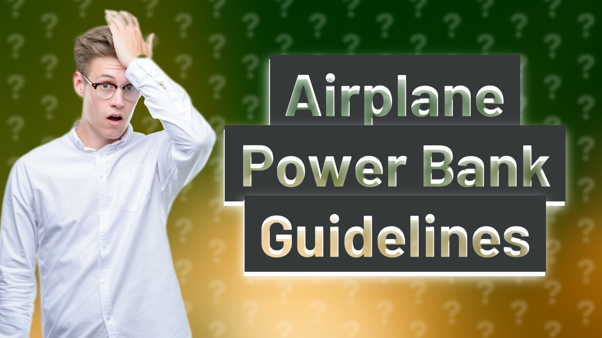 Airplane Power Bank Guidelines