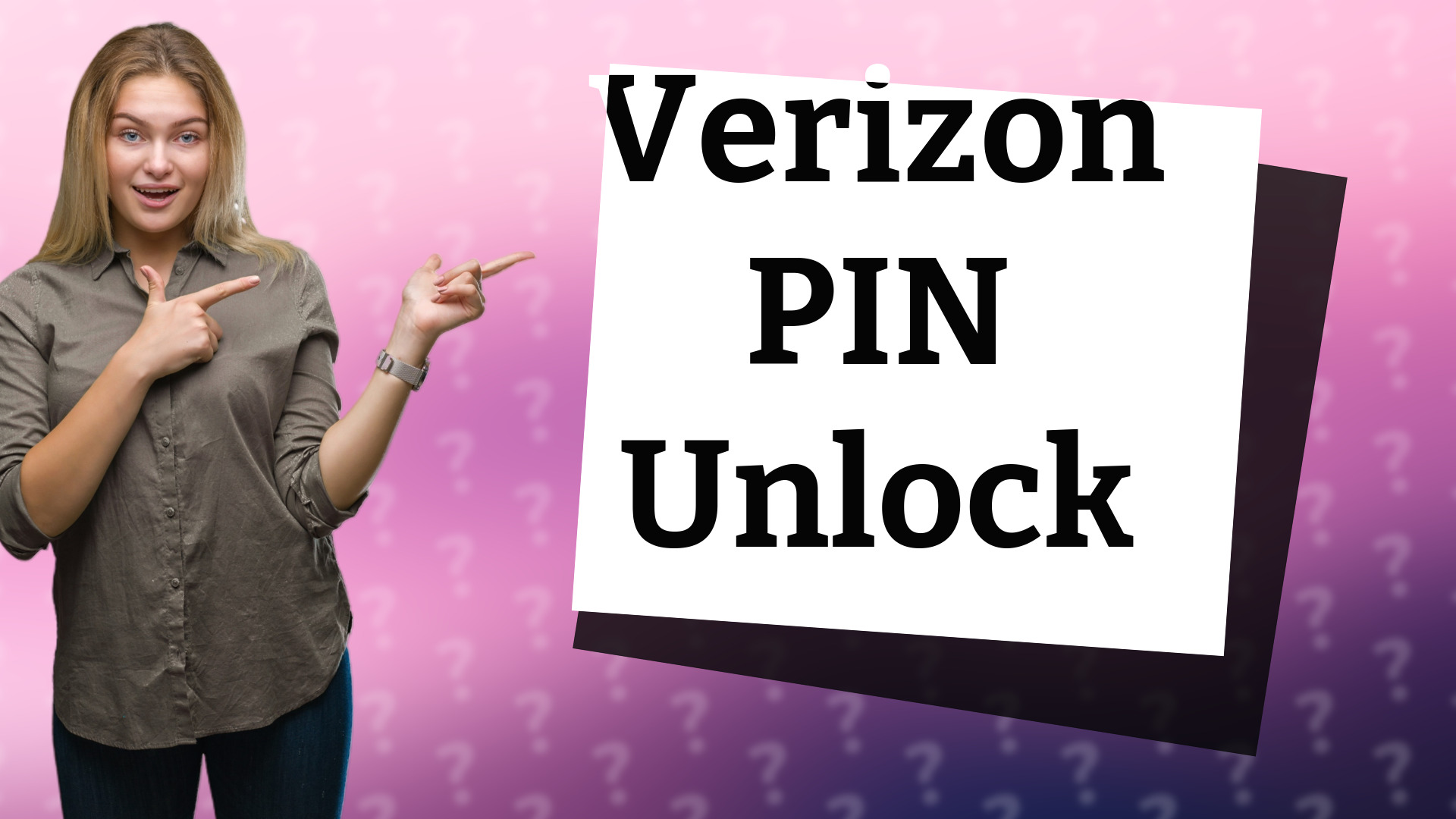 Verizon PIN Unlock