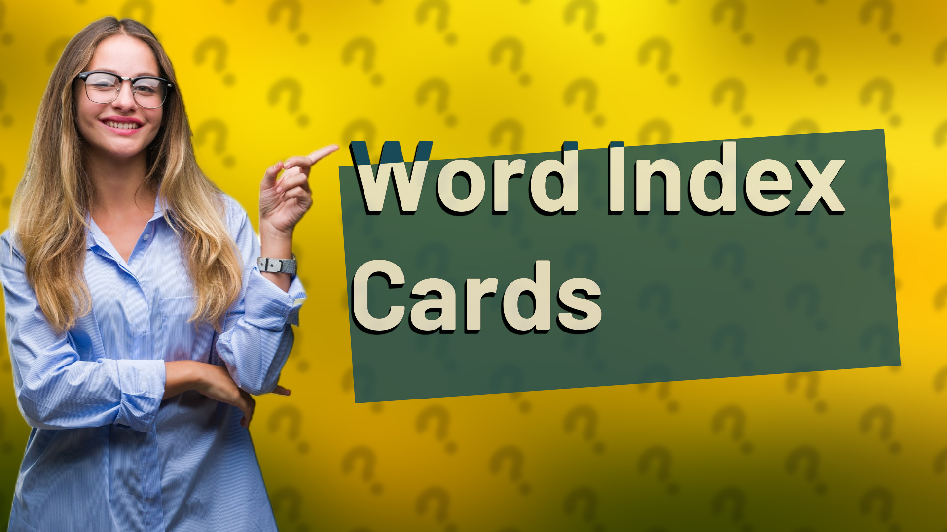 Word Index Cards