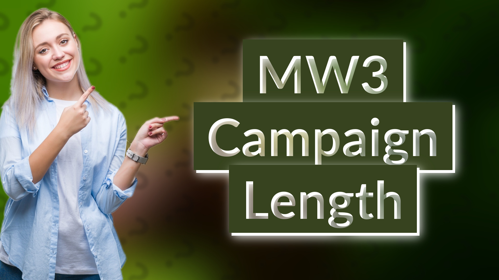 MW3 Campaign Length