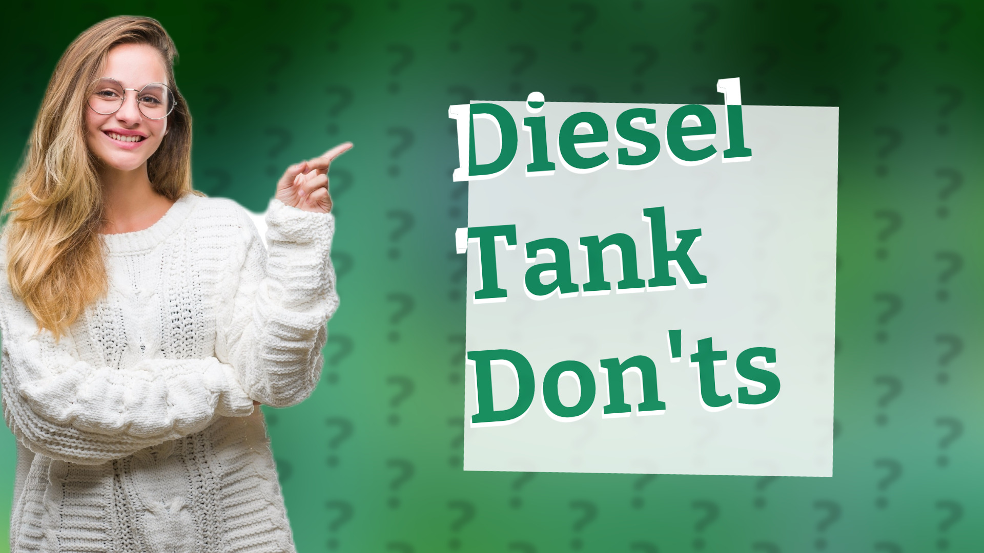 Diesel Tank Don'ts