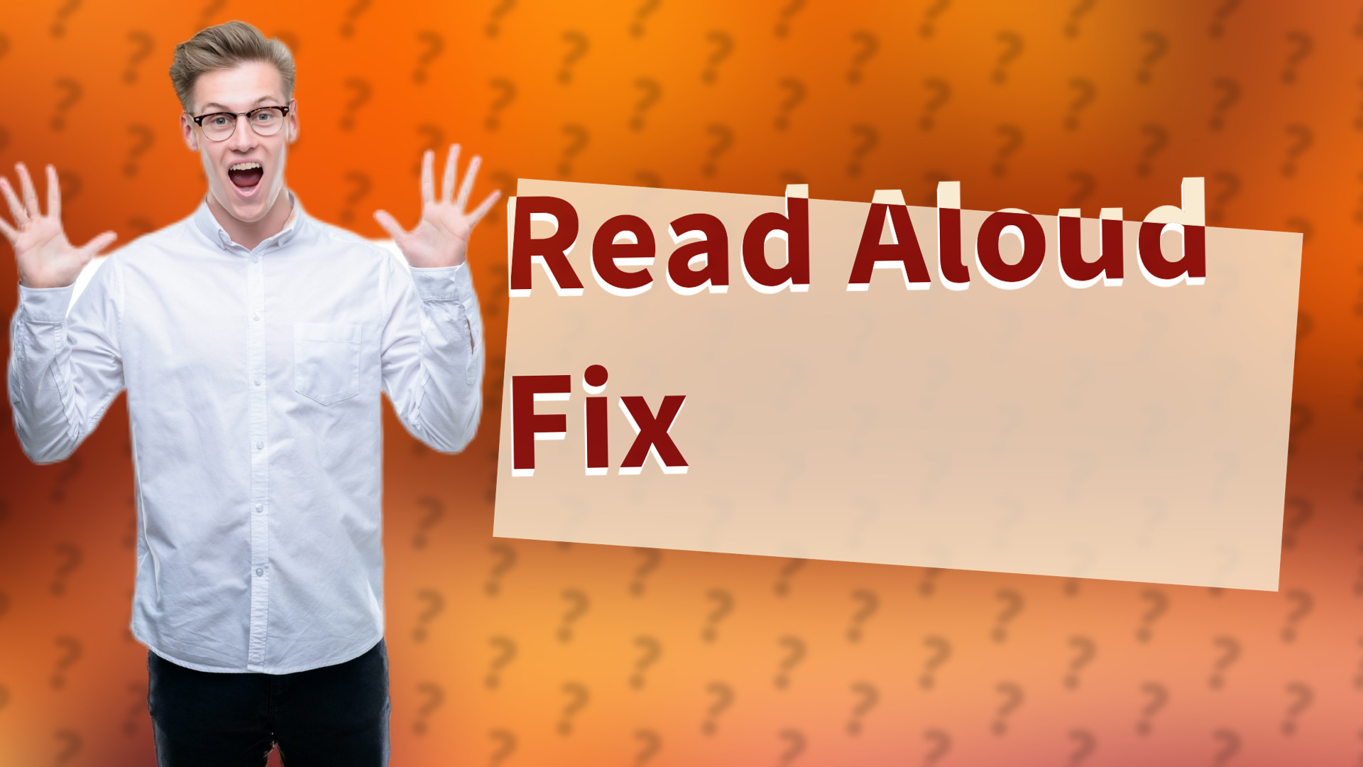 Read Aloud Fix